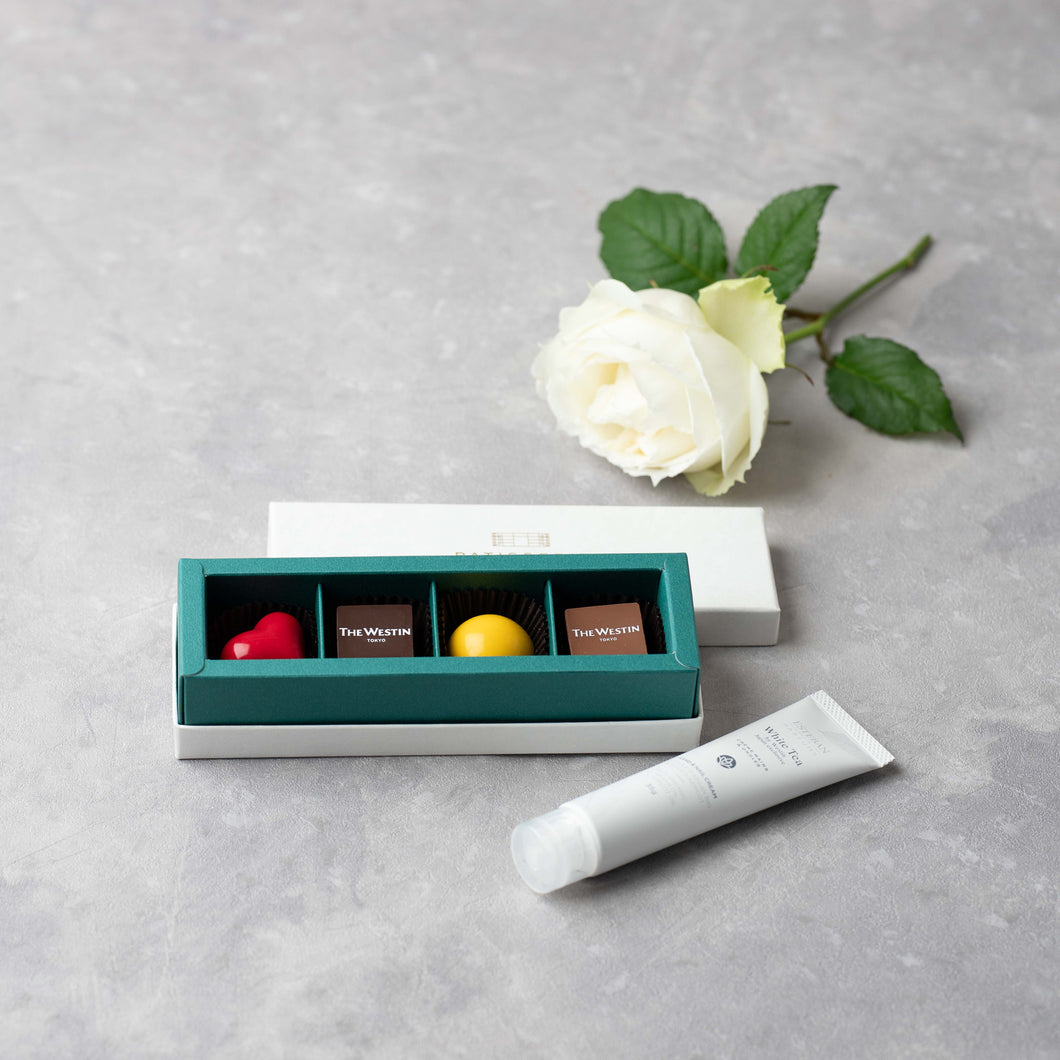 【White Day Limited Edition】Chocolate Assortment & White Tea Gift Set